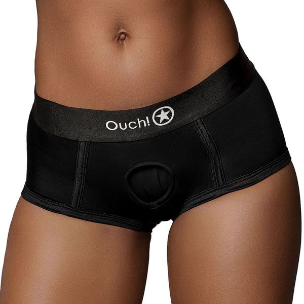 OUCH VIBRATING STRAP ON BRIEF