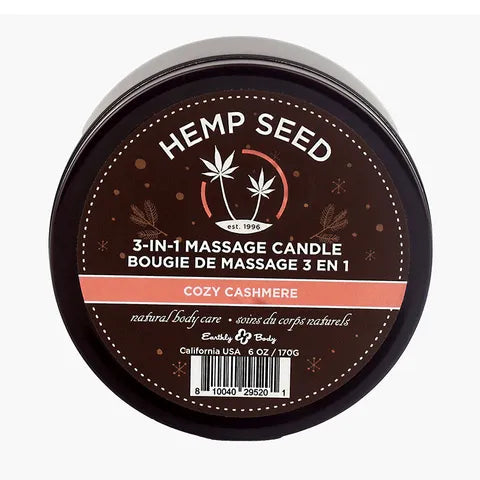 HEMP SEED 3 IN 1 MASSAGE CANDLE COZY CASHMERE