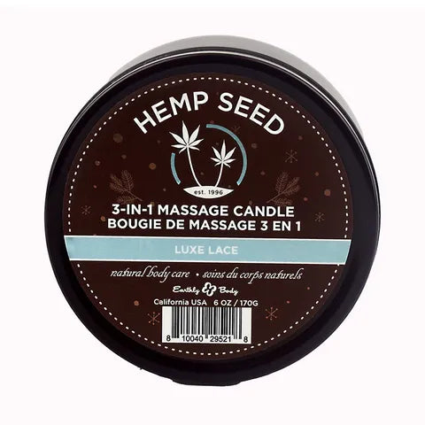 HEMP SEED 3 IN 1 MASSAGE CANDLE LUXE LACE