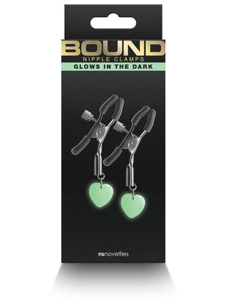 BOUND GLOW IN THE DARK NIPPLE CLAMPS