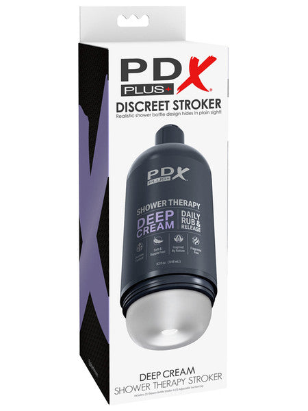 PDX PLUS DEEP CREAM SHOWER THERAPY STROKER