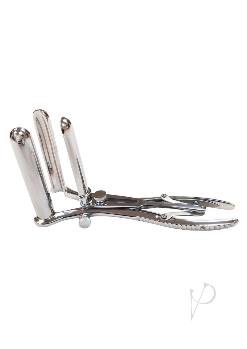 THREE PRONG SPECULUM STAINLESS STEEL