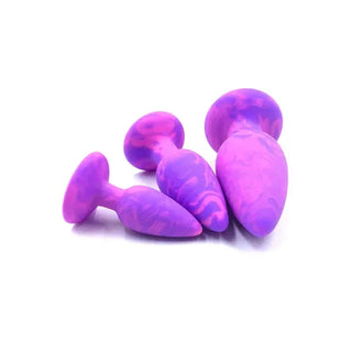 ADAM AND EVE COLOUR SWIRL ANAL PLUG SET