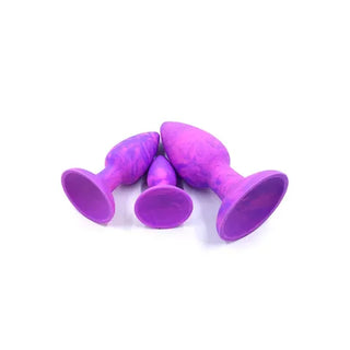 ADAM AND EVE COLOUR SWIRL ANAL PLUG SET