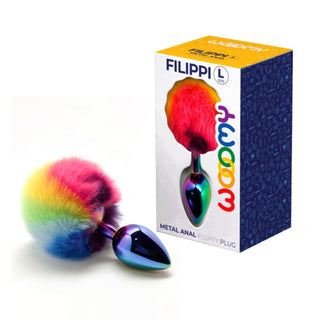 WOOOMY FILIPPI METAL ANAL FLUFFY PLUG