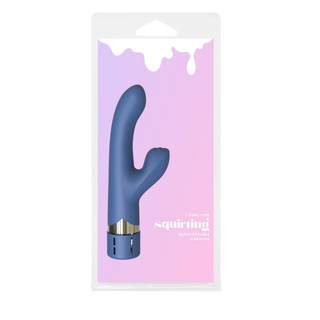 SQUIRTING RECHARGABLE VIBRATOR BLUE