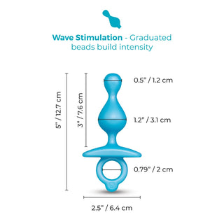 B VIBE BUTTIES POP BEADED SILICONE PLUG