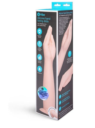 B VIBE SILICONE HAND FISTING DILDO