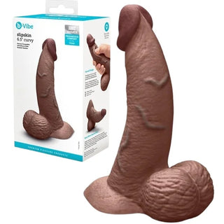 B VIBE SLIPSKIN CURVE DILDO