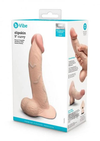 B VIBE SLIPSKIN CURVE DILDO