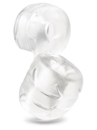 B VIBE STRETCH TECH DOUBLE BARREL ULTRA STRETCHY COCK RING AND BALL STRETCHER