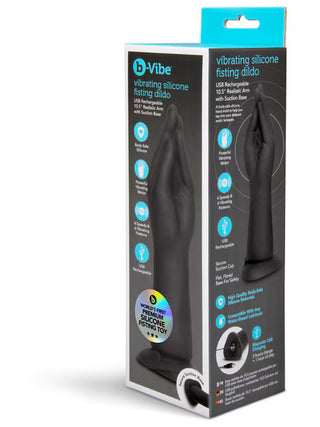 B VIBE VIBRATING SILICONE FISTING DILDO