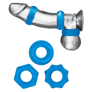 BLUE LINE 3 PACK NUTS AND BOLTS RING SET