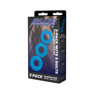 BLUE LINE 3 PACK NUTS AND BOLTS RING SET