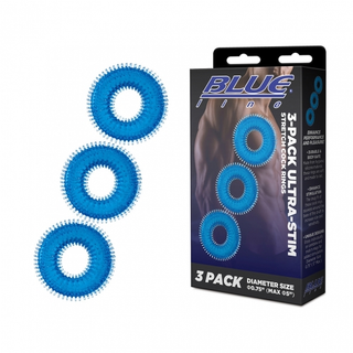 BLUE LINE 3 PACK ULTRA STIM STRETCH RINGS