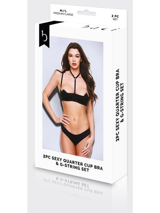 BACI QUARTER CUP BRA AND PANTY SET