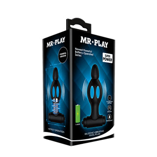 MR PLAY SILICONE VIBRATING ANAL PLUG