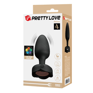 PRETTY LOVE OLMAN LIGHT UP RECHARGABLE BUTT PLUG