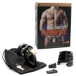 CB-X CHASTITY COCK CAGE KITS BLACK