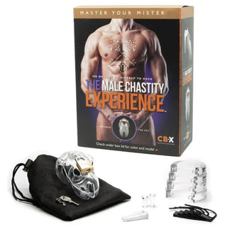 MR STUBB CHASTITY COCK CAGE KIT - CLEAR