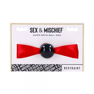 SEX AND MISCHIEF SATIN BALL GAG