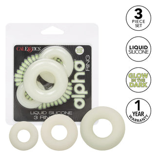 ALPHA LIQUID SILICONE 3 RING SET