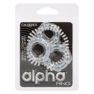 ALPHA LIQUID SILICONE BEADED RINGS