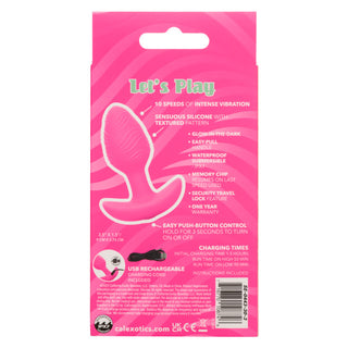 CHEEKY VIBRATING GITD BUTT PLUG