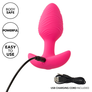 CHEEKY VIBRATING GITD BUTT PLUG