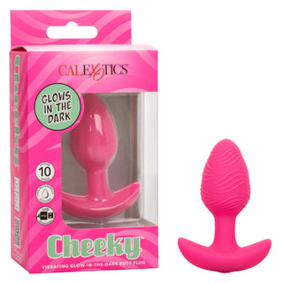 CHEEKY VIBRATING GITD BUTT PLUG