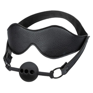 NOCTURNAL COLLECTION EYE MASK AND BREATHABLE BALL GAG