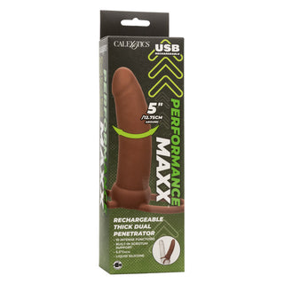 PERFORMANCE MAXX RECHARGEABLE THICK DUAL PENETRATOR