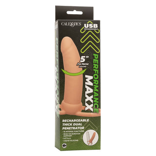 PERFORMANCE MAXX RECHARGEABLE THICK DUAL PENETRATOR