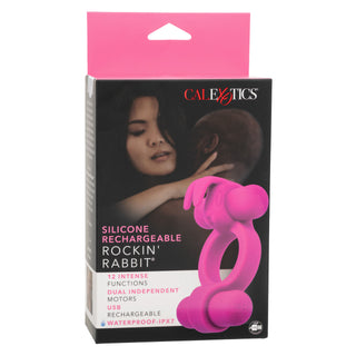 SILICONE RECHARGEABLE ROCKIN RABBIT