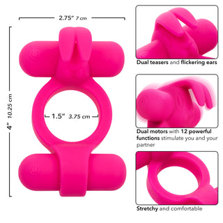 SILICONE RECHARGEABLE ROCKIN RABBIT