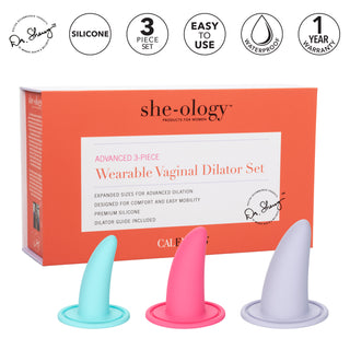 SHE-OLOGY ADVANCED 3 PIECE WEARABLE VAGINAL DILATOR SET