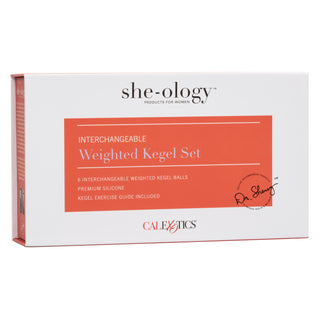SHE-OLOGY INTERCHANGEABLE WEIGHTED KEGEL SET