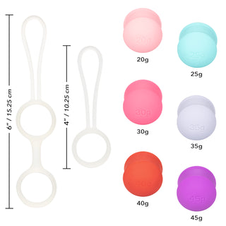SHE-OLOGY INTERCHANGEABLE WEIGHTED KEGEL SET