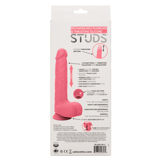 RECHARGEABLE RUMBLING & THRUSTING SILICONE STUDS