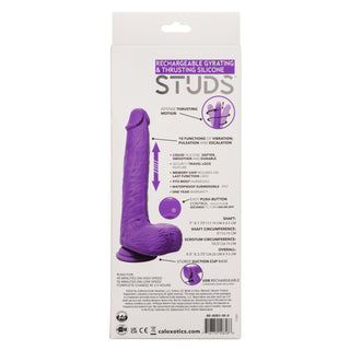 RECHARGEABLE GYRATING & THRUSTING SILICONE STUDS