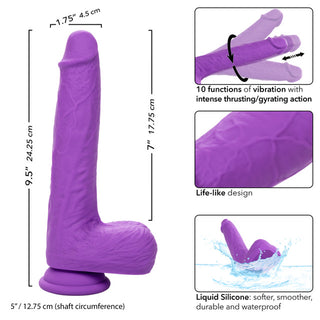 RECHARGEABLE GYRATING & THRUSTING SILICONE STUDS