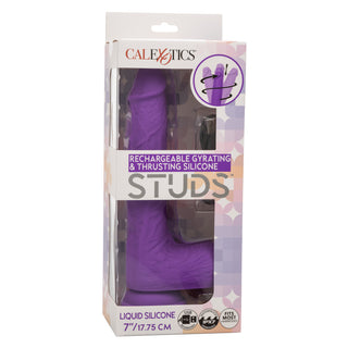 RECHARGEABLE GYRATING & THRUSTING SILICONE STUDS