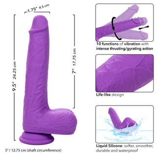 RECHARGEABLE GYRATING & THRUSTING SILICONE STUDS
