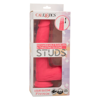 RECHARGEABLE RUMBLING & THRUSTING SILICONE STUDS