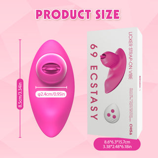 69 ECSTASY LICKER STRAP ON VIBE