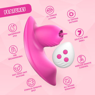 69 ECSTASY LICKER STRAP ON VIBE