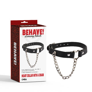BEHAVE HEART COLLAR WITH A CHAIN