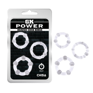 GK POWER BEADED COCK RINGS