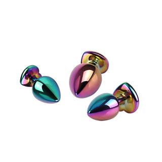 RAINBOW HEART BUTT PLUG SET
