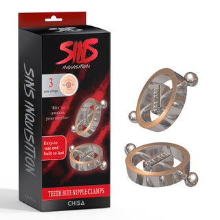 SINS INQUISTION TEETH BITE NIPPLE CLAMPS